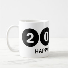 "Glückliches neues Jahr 2025 🎆 Feuerwerke Extrava Kaffeetasse