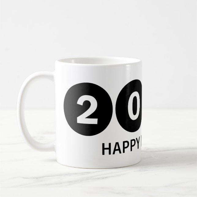 "Glückliches neues Jahr 2025 🎆 Feuerwerke Extrava Kaffeetasse (Links)
