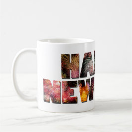 "Glückliches neues Jahr 2025 🎆 Feuerwerke Extrava Kaffeetasse