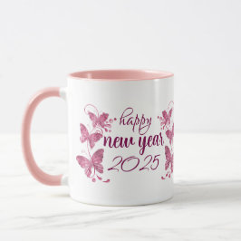 glückliches neues Jahr 2025 Tasse