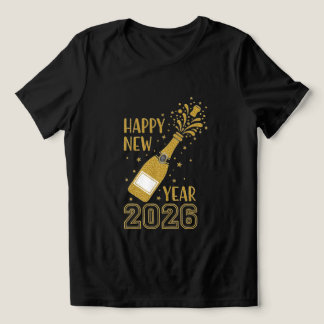 Glückliches Neues Jahr 2026 Glitter-Shirt für Frau Tri-Blend Shirt