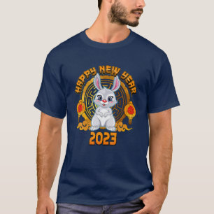 Glückliches neues Jahr des Kaninchens Glück T-Shirt