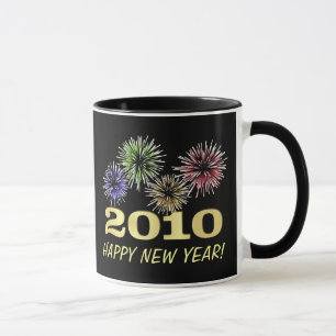 Glückliches neues Jahr-festliche Feuerwerke - Tasse