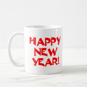 glückliches neues Jahr Kaffeetasse