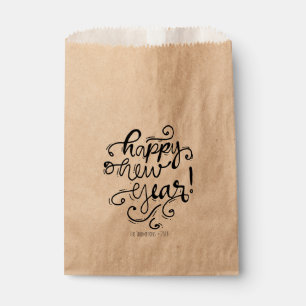 Glückliches neues Jahr-Skript-Gastgeschenk-Tasche Geschenktütchen