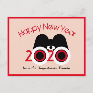 GLÜCKLICHES NEUJAHR 2020 Vision individuell saison Postkarte