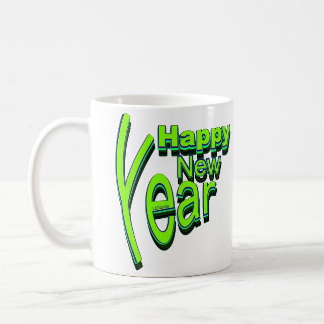 GLÜCKLICHES NEUJAHR KAFFEETASSE (Links)