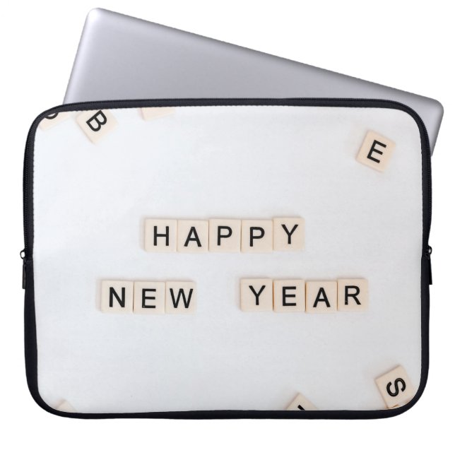 GLÜCKLICHES NEUJAHR LAPTOPSCHUTZHÜLLE (Vorderseite)