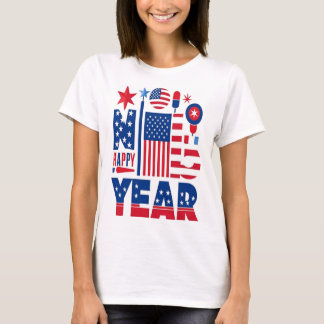GLÜCKLICHES NEUJAHR SHIRT DER FRAU USA