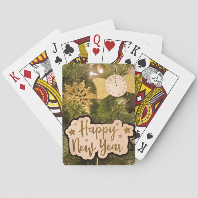 GLÜCKLICHES NEUJAHR SPIELKARTEN (Rückseite)