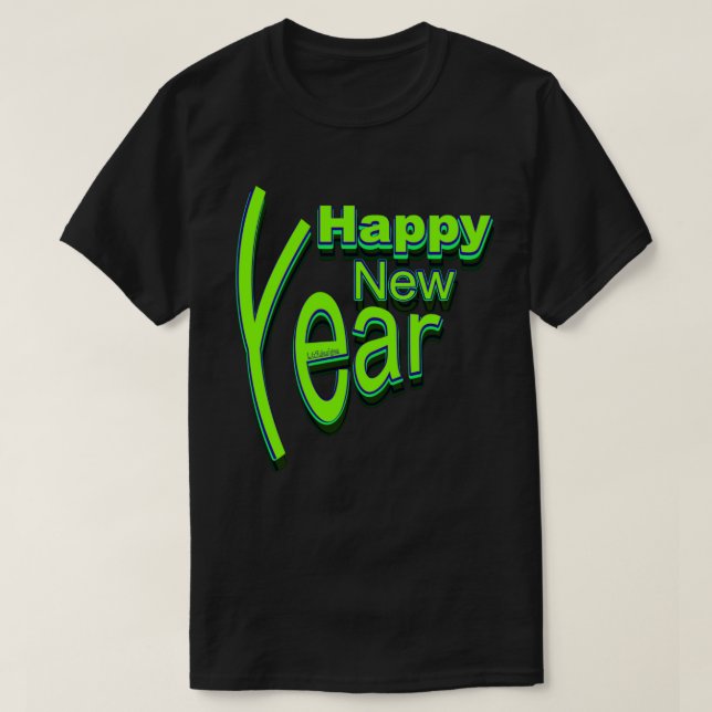 GLÜCKLICHES NEUJAHR T-Shirt (Design vorne)