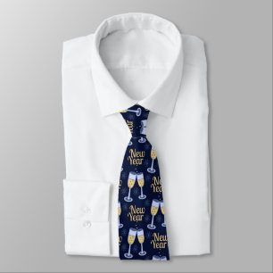 GLÜCKLICHES NEUJAHR & WEINCHRISTMAS CUSTOM MONOGRA KRAWATTE