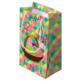 Glückliches Ostern-Frühlings-Schachbrett Kleine Geschenktüte