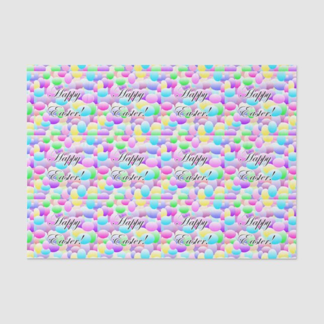 Glückliches Ostern-Licht Seidenpapier (Vorderseite)