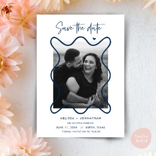 Glückliches Paar: Heiratsankündigung zum Datum spe Save The Date