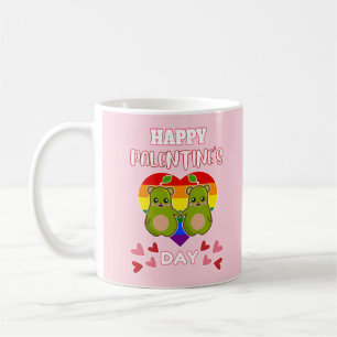 GLÜCKLICHES PALENTINENTAG Niedlicher Birnbärenpaar Kaffeetasse