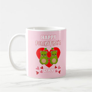 GLÜCKLICHES PALENTINENTAG Niedlicher Birnbärenpaar Kaffeetasse