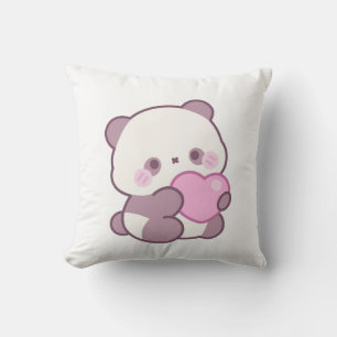 Glückliches Panda-Design   Positive Niedliche Vibe Kissen