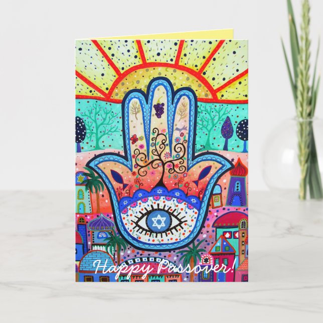 Glückliches Passahfest Karte (Vorderseite)