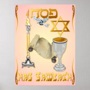 Glückliches Passahfest-Plakat Poster