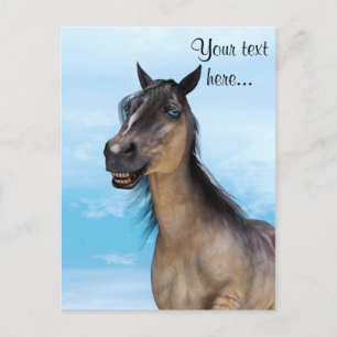 Glückliches Pferd Postkarte