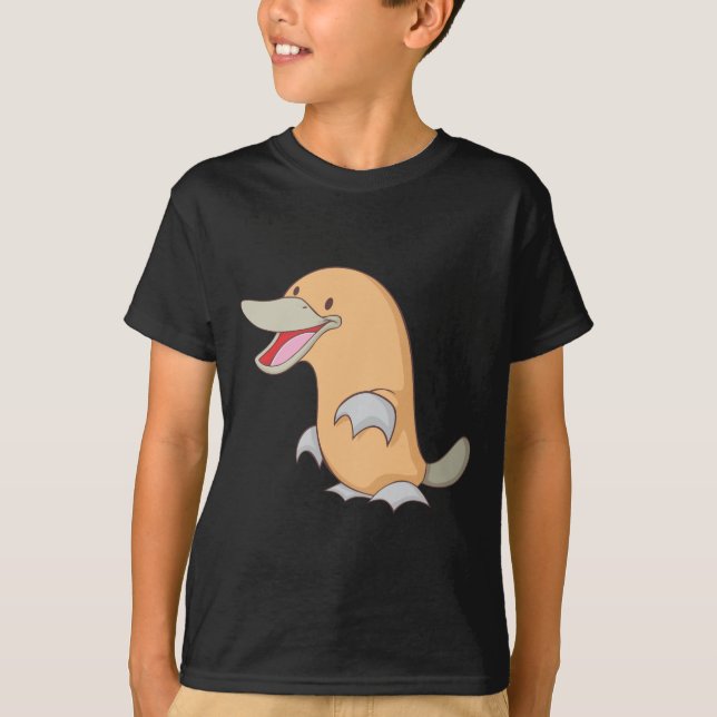 Glückliches Platypus T-Shirt (Vorderseite)