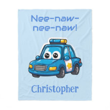 Glückliches Polizeiauto, personalisiertes Kleinkin