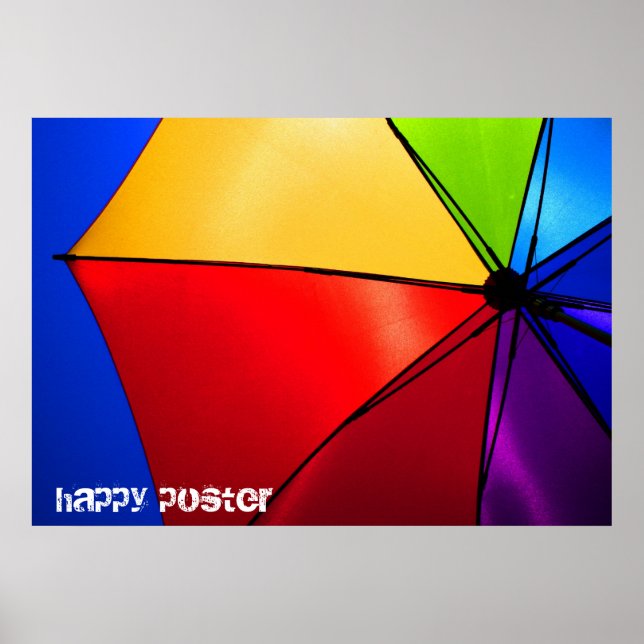 glückliches Poster (Vorne)