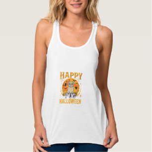 Glückliches Pug Halloween Gruseliger Hund Design_1 Tank Top