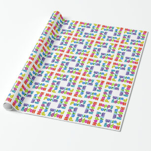 GLÜCKLICHES PURIM flippiges Geschenk Geschenkpapier
