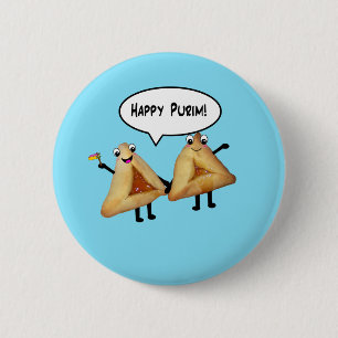 Glückliches Purim - kundengerechte Hintergrundfar Button