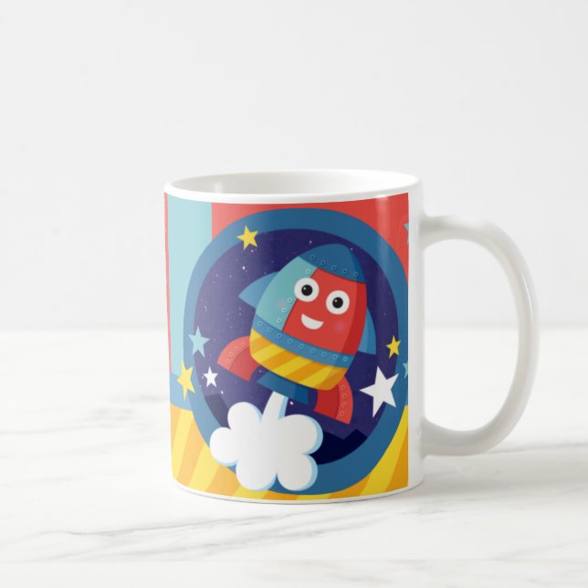Glückliches Rocket Kaffeetasse (Rechts)