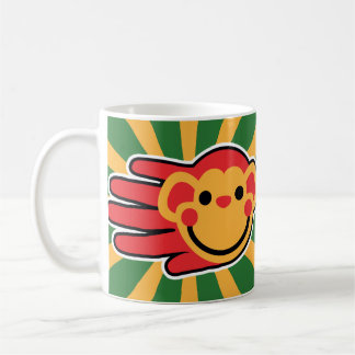 Glückliches rotes Affe-Gesicht Kaffeetasse