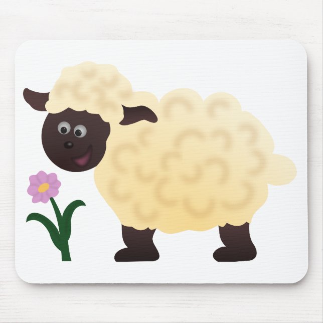 Glückliches Schaf Mousepad (Vorne)