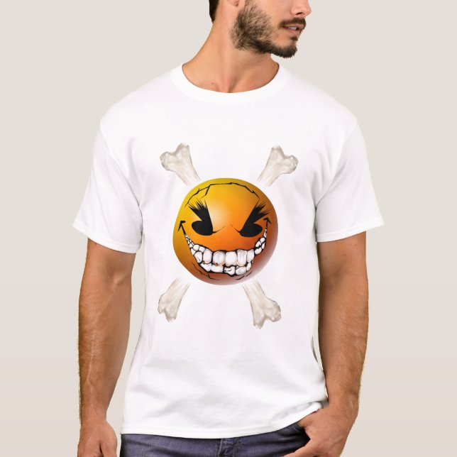Glückliches, schlechtes Gesichts-Shirt T-Shirt (Vorderseite)