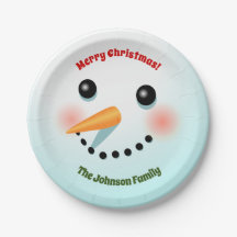 Glückliches Schneemann-Gesicht