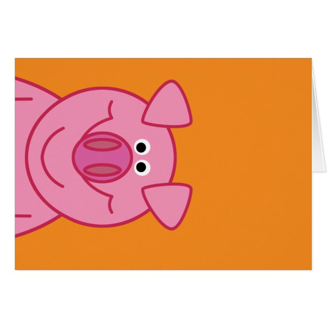 GLÜCKLICHES SCHWEIN (Vorderseite (Horizontal))
