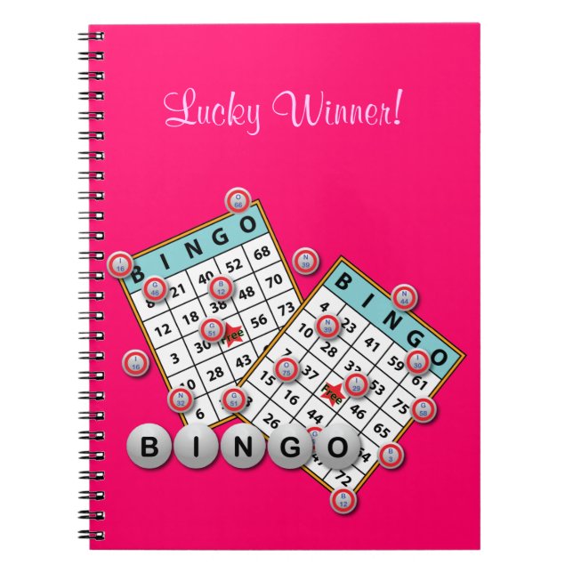 Glückliches Sieger-Bingo-Thema Notizblock (Vorderseite)