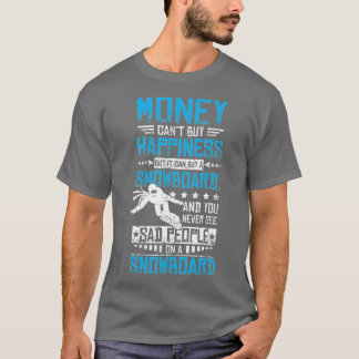 Glückliches Snowboarden T-Shirt