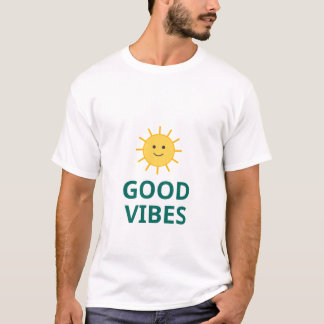 Glückliches Sonne Gute Vibes T-Shirt | Lustiges So
