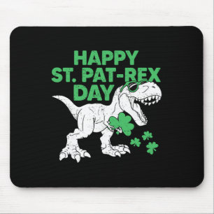 Glückliches St Pat Rex Day Shirt St Patricks Dinos Mousepad
