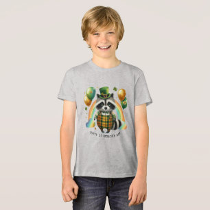 Glückliches St. Patrick-Kinder-T-Shirt mit Rücksei Tri-Blend Shirt
