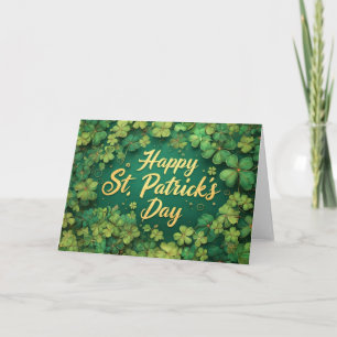 Glückliches St. Patrick’s Day Kleeblatt-Design Karte