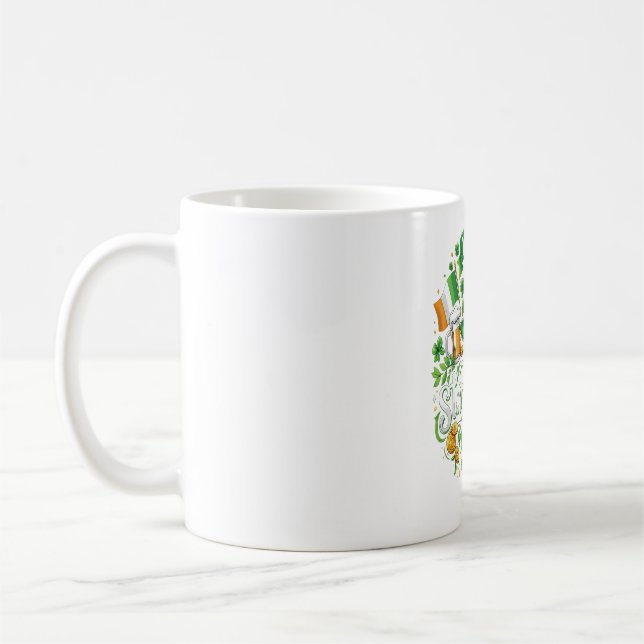 Glückliches St. Patrick’s Day Tasse – Glücksklee-K (Links)