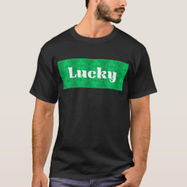 Glückliches St. Patrick's Day Grüner Kleeblatt-Mus T-Shirt