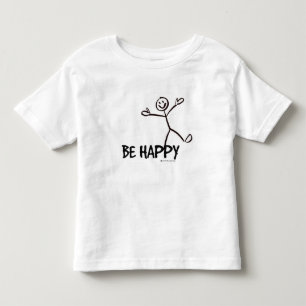 GLÜCKLICHES STRICHMÄNNCHEN-KINDER-TSHIRT KLEINKIND T-SHIRT