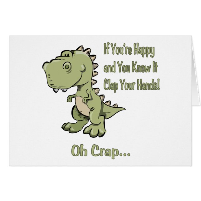 Glückliches T-Rex (Vorderseite (Horizontal))