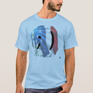GLÜCKLICHES T-SHIRT USA