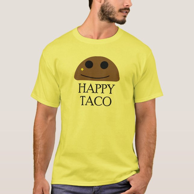 Glückliches Taco-T-Shirt T-Shirt (Vorderseite)