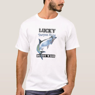 Glückliches Tarpon-Shirt Nicht Waschen Leicht T-Shirt